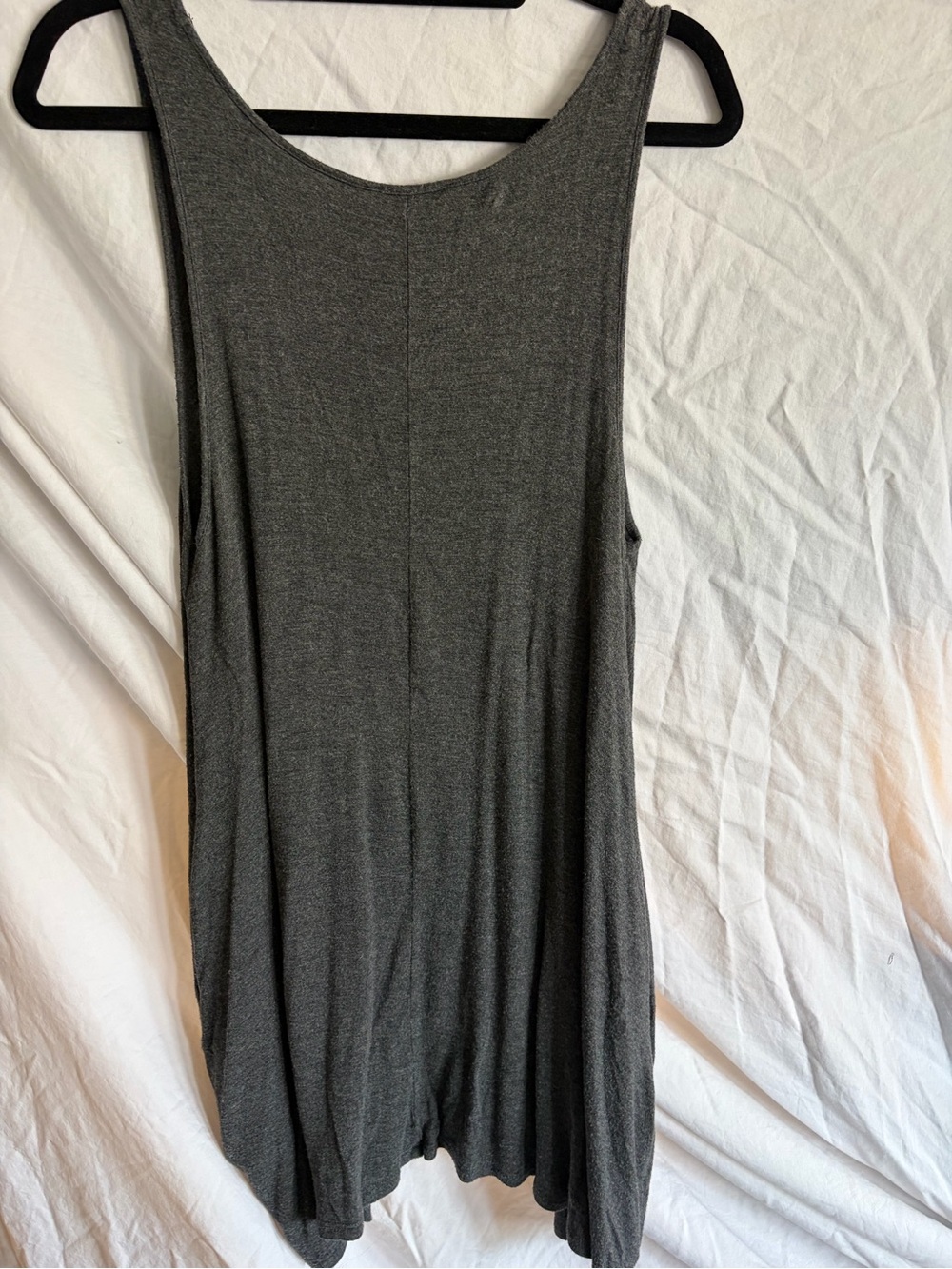 Zenana Outfitters Charcoal Gray Sleeveless Scoop Tank